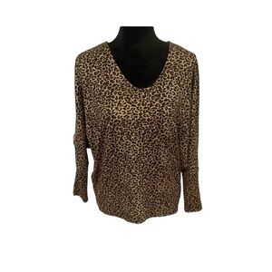 Hyfve long sleeve shirt cheetah print women’s size s​​​​​